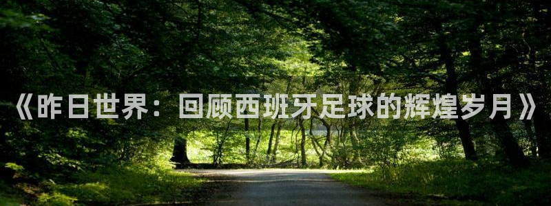 梦想国际官网：《昨日世界：回顾西班牙足球的辉煌岁月》