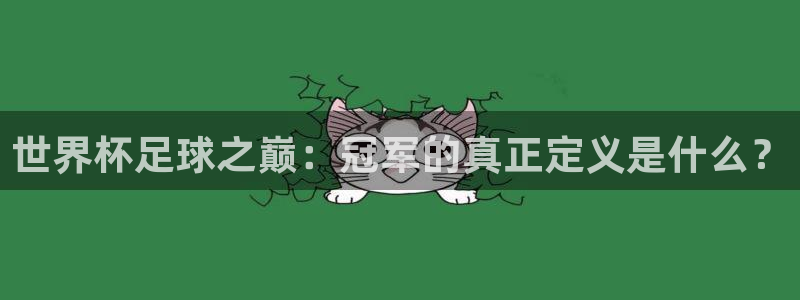 梦想之路游戏官网：世界杯足球之巅：冠军的真正定义是什么？